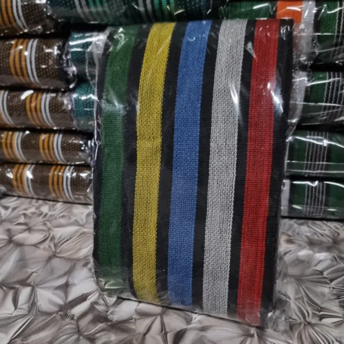 20251116_174950 Premium Handwoven Aso-Oke – Multicolor Royal Stripe
