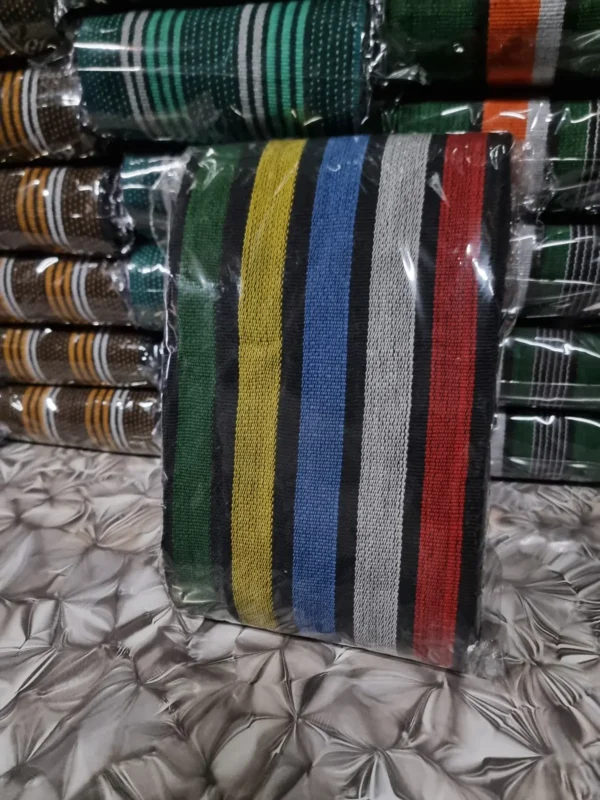 20251116_174950 Premium Handwoven Aso-Oke – Multicolor Royal Stripe