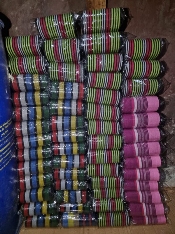 20251116_175520 Premium Handwoven Aso-Oke – Multicolor Royal Stripe