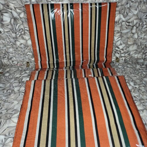 20251207_181236 Premium Handwoven Orange Stripe Aso-oke