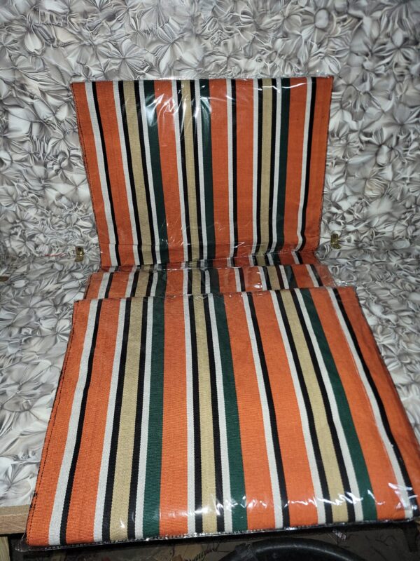 20251207_181236 Premium Handwoven Orange Stripe Aso-oke
