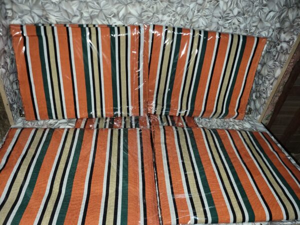 20251207_181314 Premium Handwoven Orange Stripe Aso-oke