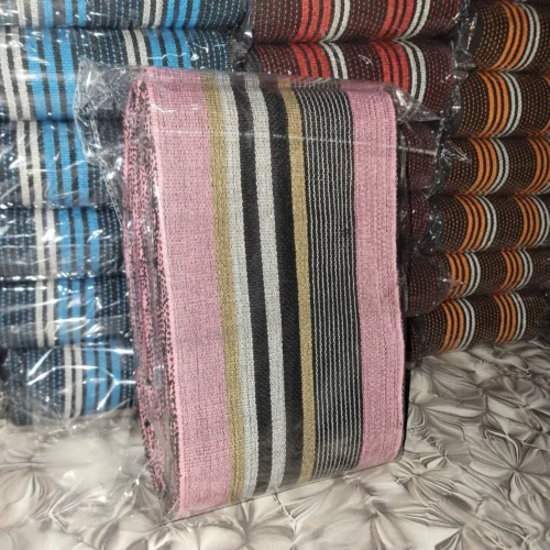 20260412_191716(1) remium Handwoven Pink, Black & white Aso-oke