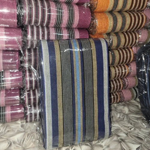 20260419_195458(1) Premium Handwoven Royal Blue Stripe Aso-oke