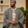 9d2f606c-9cfe-4db1-aaaa-fd429578057a Premium Handwoven Aso-oke - white and black