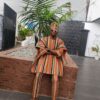 abbcac17-c0ec-45bd-a658-76dd5472c2aa Premium Handwoven Orange Stripe Aso-oke