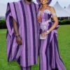 asooke_couple_website(1) Luxury Purple Elegant Loom Aso-Oke for Weddings & Parties