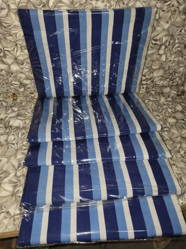 loom2 Premium Handwoven Aso-oke – Royal Blue, Sky blue, and White