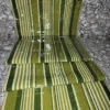 loom5 Premium Handwoven Aso-oke – Royal Olive Green & Cream