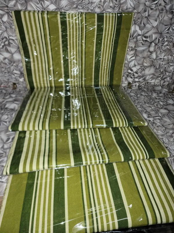 loom5 Premium Handwoven Aso-oke – Royal Olive Green & Cream