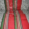 Premium Handwoven Aso-oke - Red, Green and White