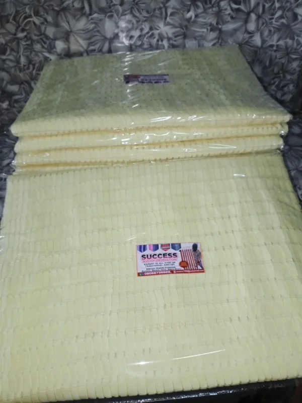 output_2 Premium Handwoven Aso-Oke – Cream Ivory Classic Design