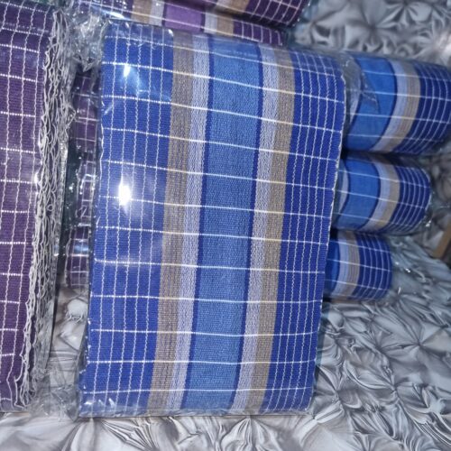 20251109_172311 Premium Handwoven Royal blue Grid Aso-oke