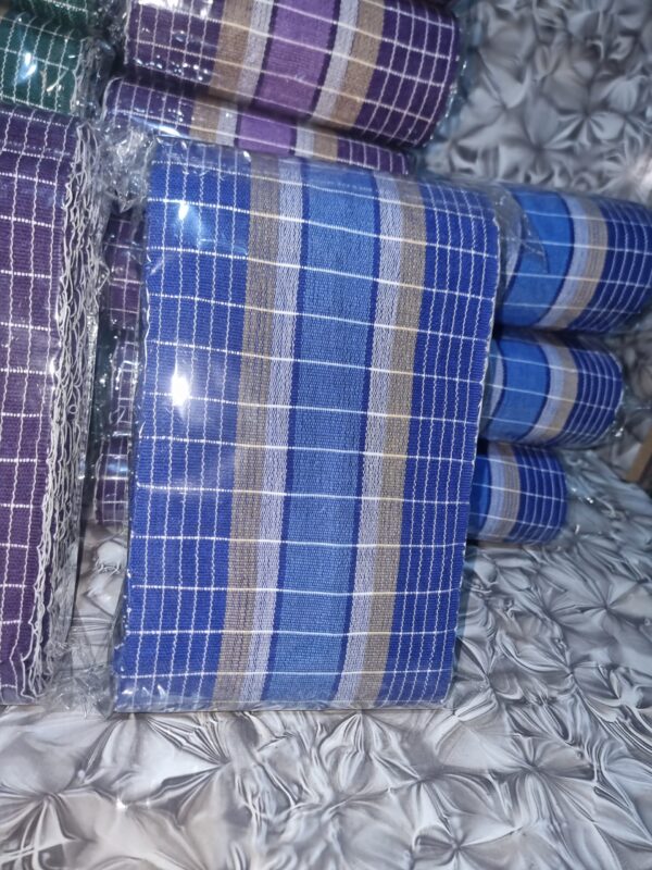 20251109_172311 Premium Handwoven Royal blue Grid Aso-oke