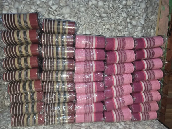 20260401_183257 Premium Handwoven baby Pink & Magenta Aso-oke