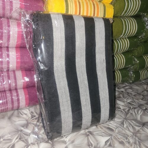 20260412_155425 Premium black & White handwoven Aso-Oke