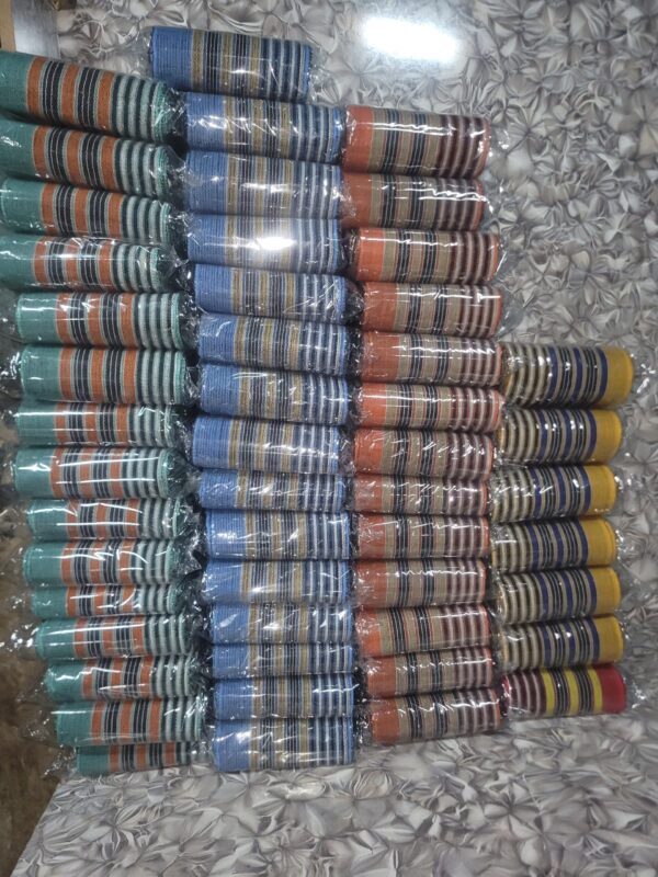 20260412_183817 Royal Golden & blue Prestige Handwoven Aso-Oke for Yoruba weddings