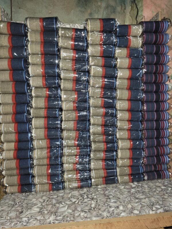 20260426_175319 Prestige Blue & Champagne Handwoven Aso-Oke