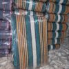 20260524_163043 Premium Handwoven Aso-Oke – Emirald Green, Orange & White Stripe
