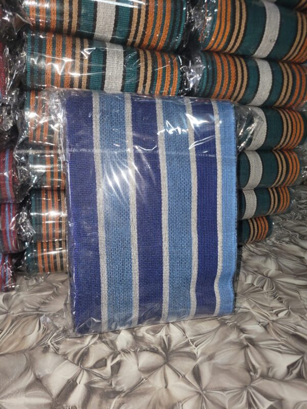 Premium Royal Blue Handwoven Aso-Oke