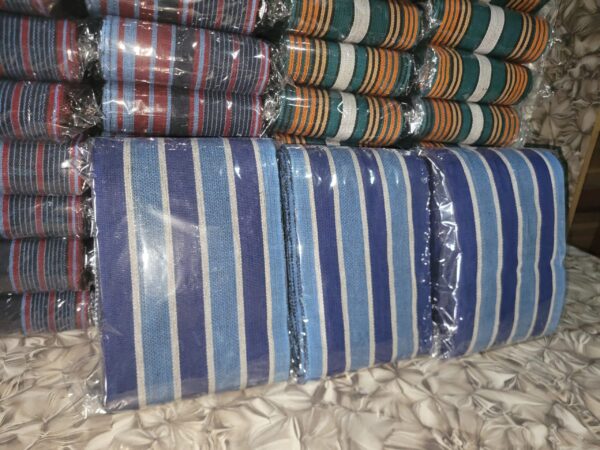 Premium Royal Blue Handwoven Aso-Oke