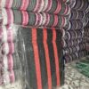 Premium Black & Red Handwoven Aso-Oke