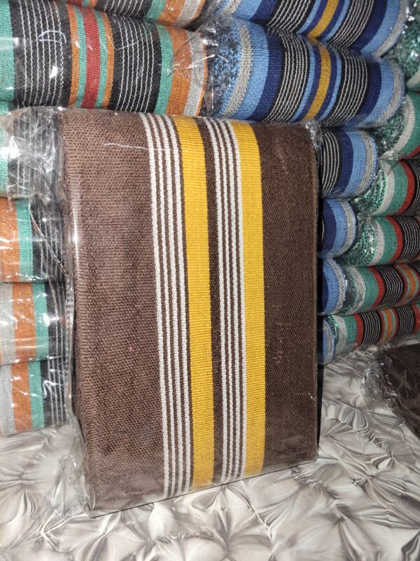 20260607_192641 Premium Brown & Gold Handwoven Aso-Oke