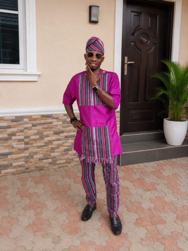 file_0000000022c871f4b81f3ca1c93a4d34 Premium Magenta & baby pink Handwoven Aso-Oke
