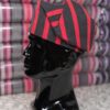 Premium Black & Red Handwoven Aso-Oke