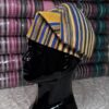 Premium Gold & Royal Blue Handwoven Aso-Oke